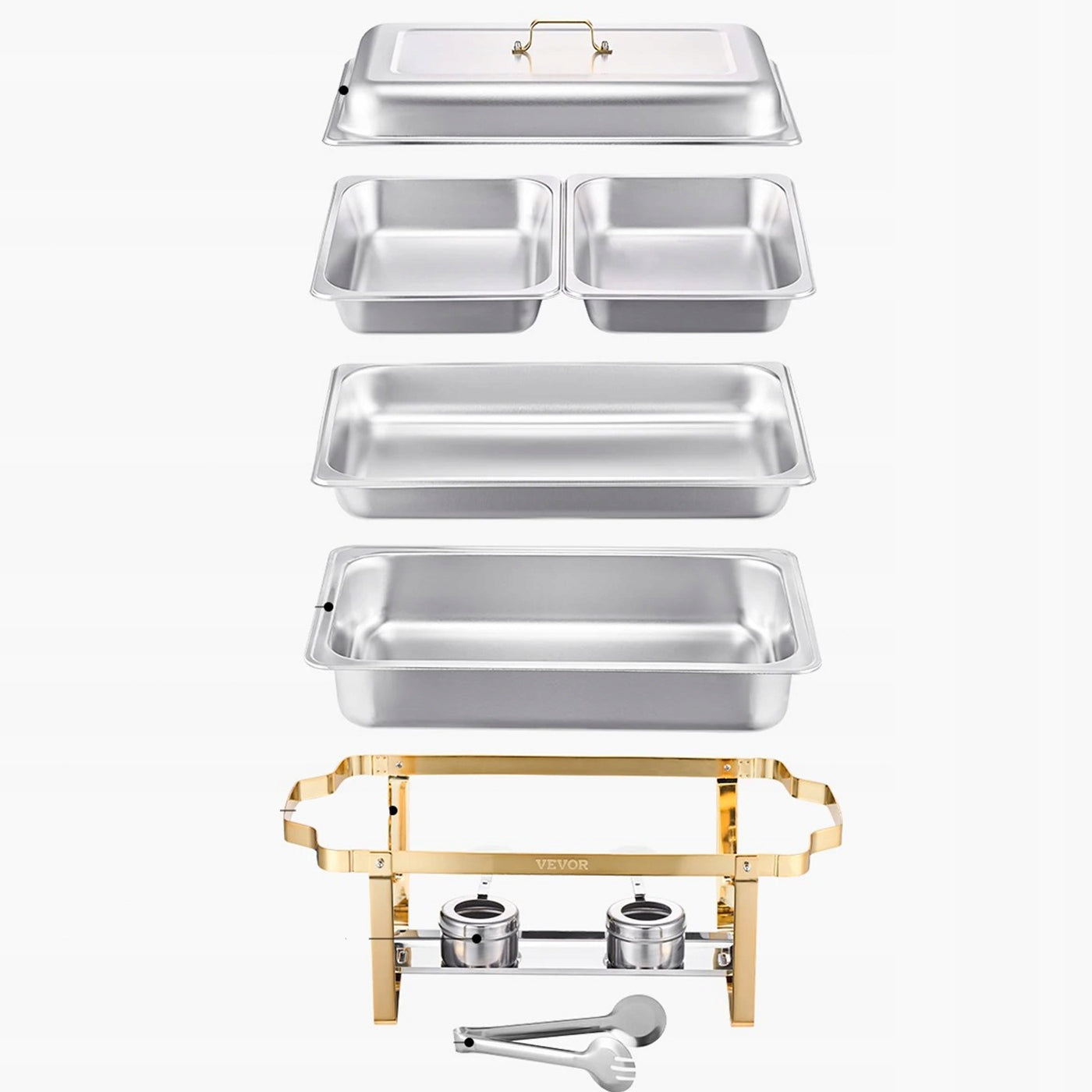 Catering Heater Bemar Buffet Set of 4 Bania Steel 8LGastrono Brand no brand