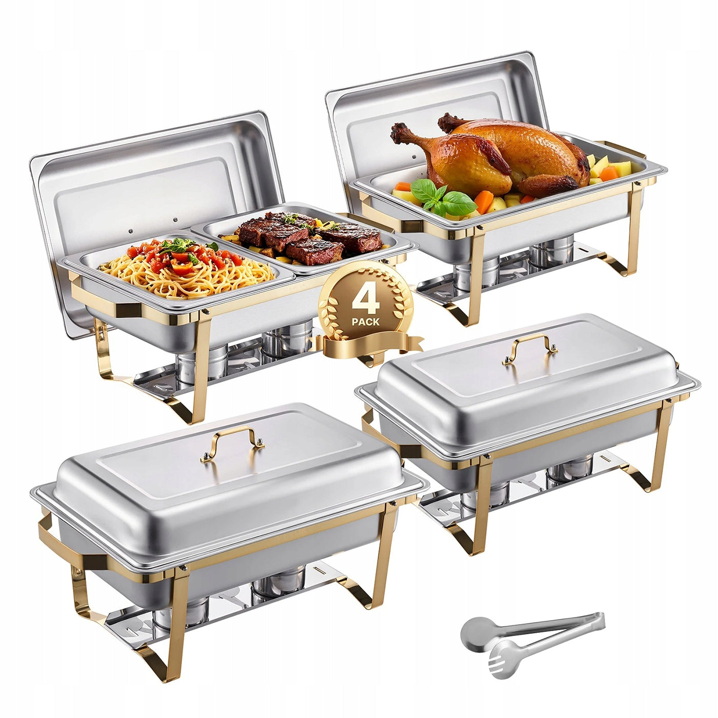 Catering Heater Bemar Buffet Set of 4 Bania Steel 8LGastrono