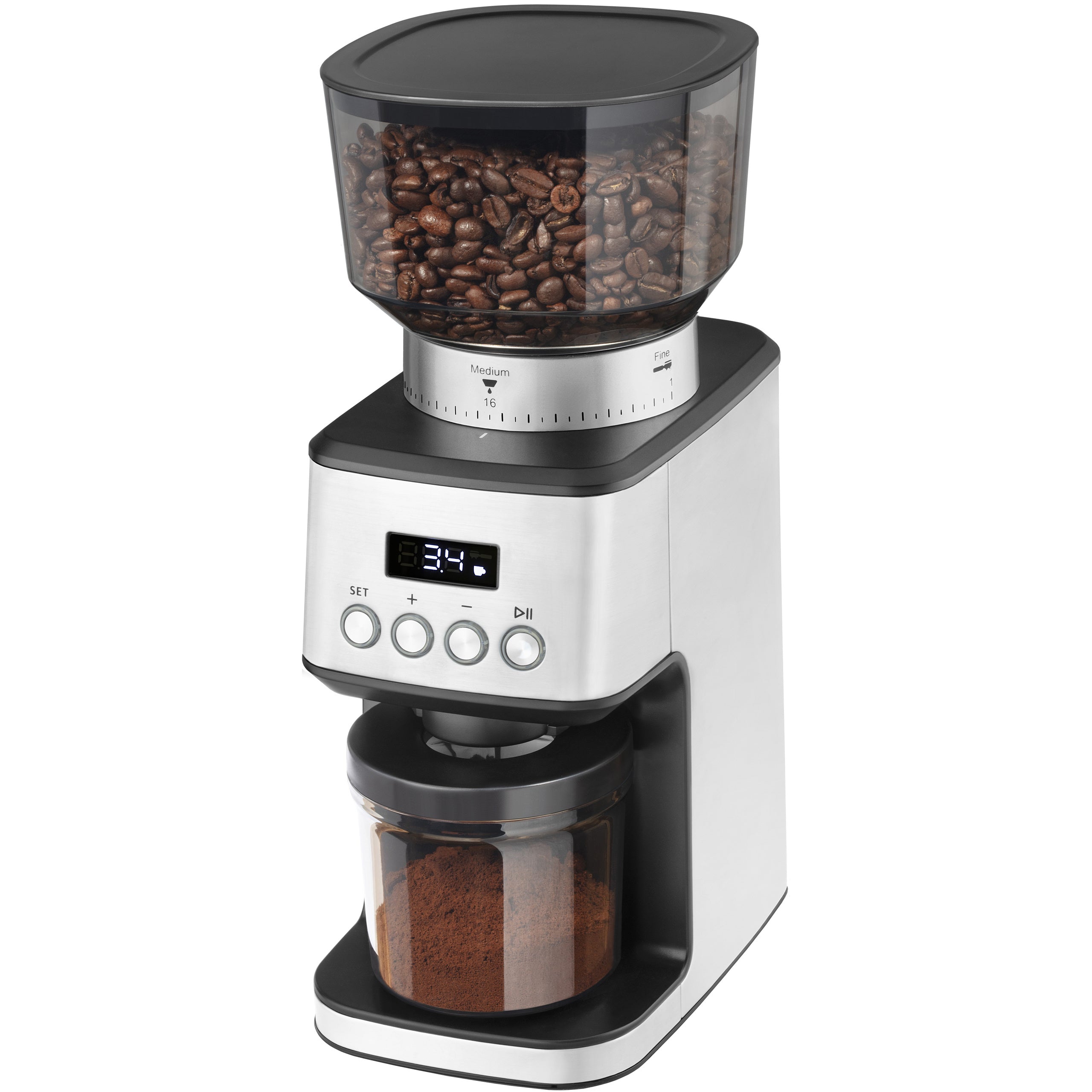 Catler CG 510 Coffee Grinder LED Display 31 Degrees Grind Coarseness Packaging status original