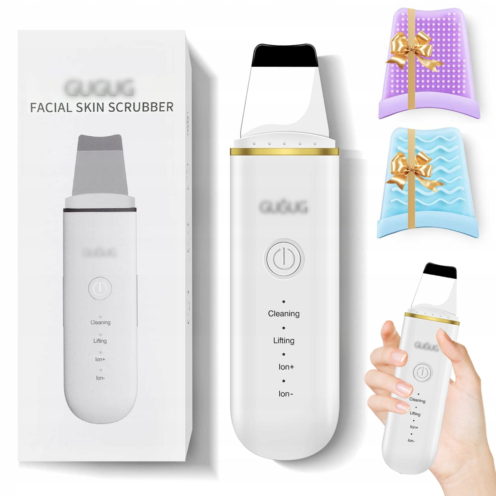 Cavitation Peeling 4in1 Wireless Ionopheresis Sonophoresi for Face All Skin