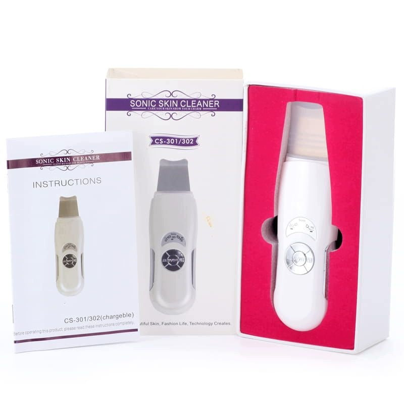 Cavitation peeling +SONOPHORESIS Facial cleansing device, peeling Power supply mains