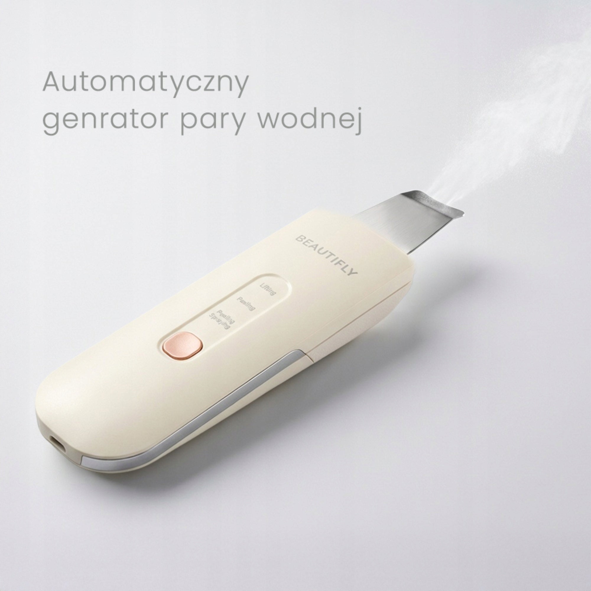 Cavitation peeling device BEAUTIFLY Scrub Aqua Glow Pro Packaging status original