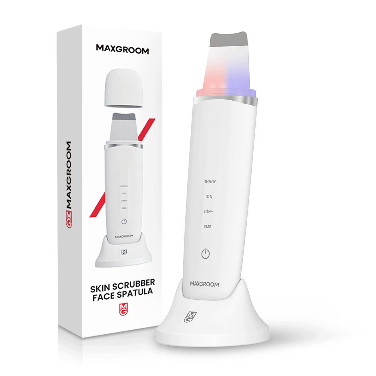 Cavitation peeling device MAXGROOM M169 LED light therapy white Brand MAXGROOM