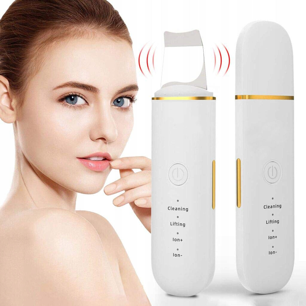 Cavitation peeling facial cleansing device iontophoresis sonophoresis