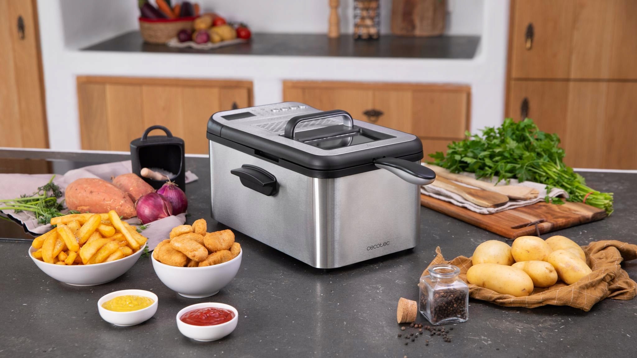 Cecotec Cleanfry Luxury 3000 Oil Fryer Traditional Fryer 2400W 3.2l Packaging status original