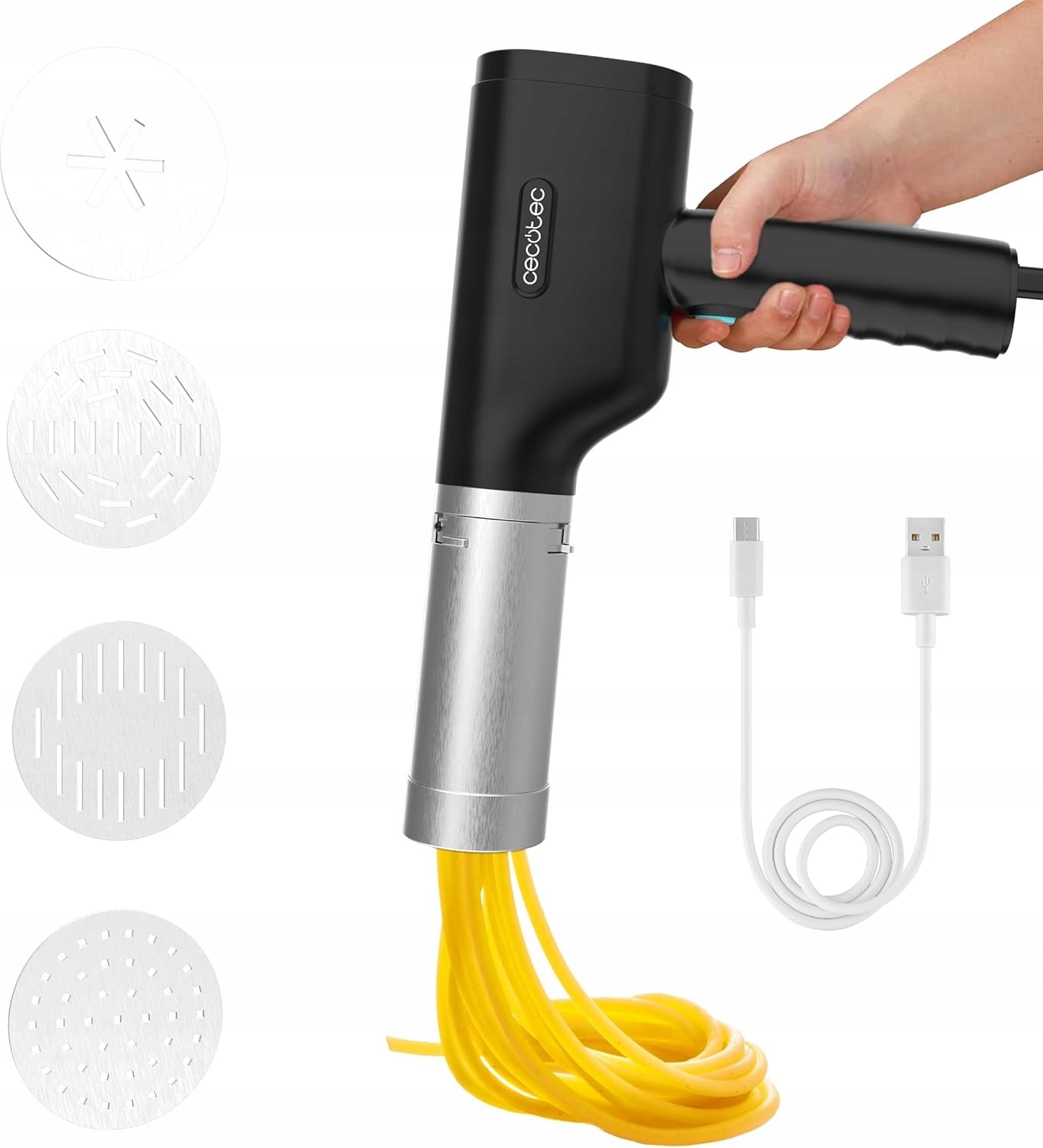 Cecotec EasyPasta cordless pasta machine and churros.