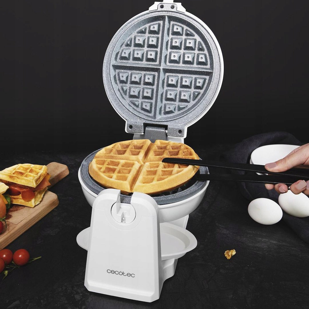 Cecotec Fun Waffle Stone Sphere Electric Waffle Iron For Kitchen Toasting Brand Cecotec