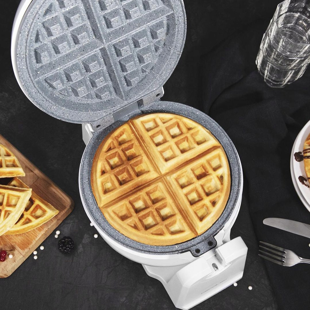 Cecotec Fun Waffle Stone Sphere Electric Waffle Iron For Kitchen Toasting Model Fun Gofrestone Sphere