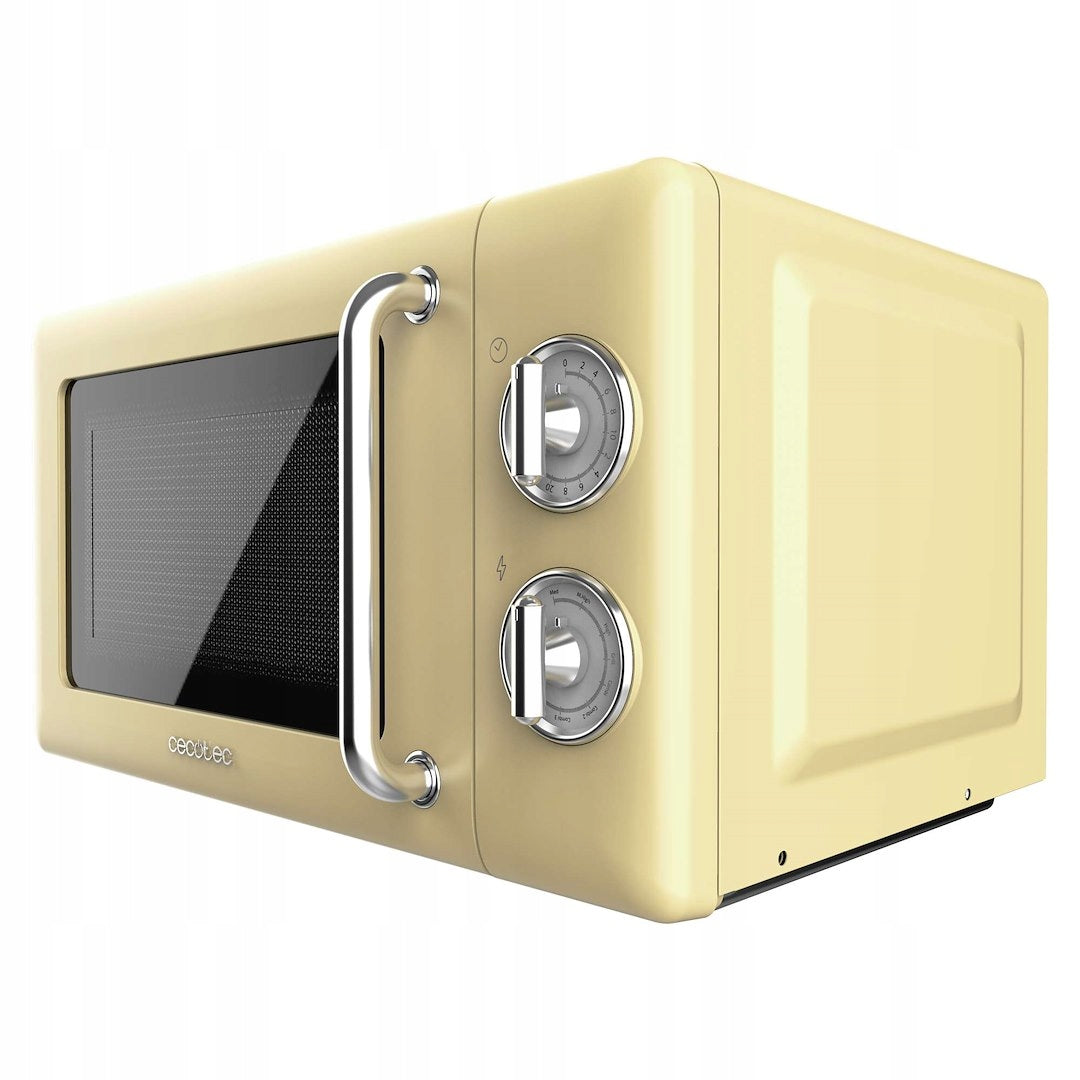 Cecotec Proclean 3110 Retro Microwave Oven Yellow - Elegance and Efficient Brand Cecotec