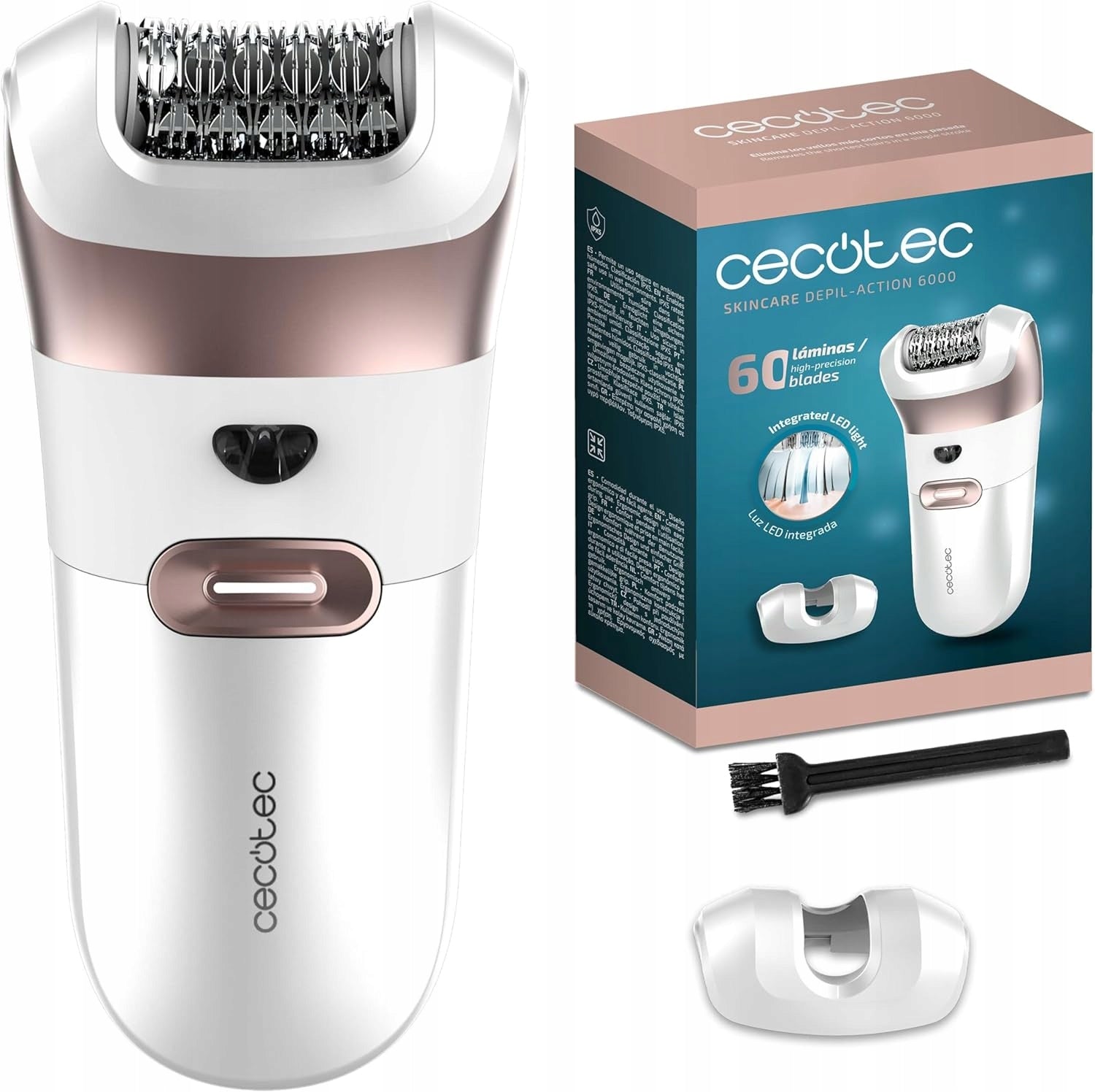 Cecotec electric epilator with SkinCare sensitive zone accessory