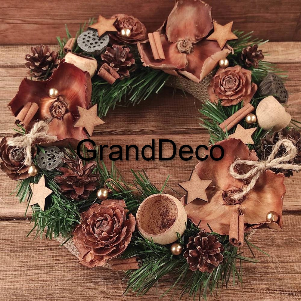 Cedar roses – natural decoration for reeds and crafts 24 pcs Manufacturer code Róże cedrowe – naturalna dekoracja