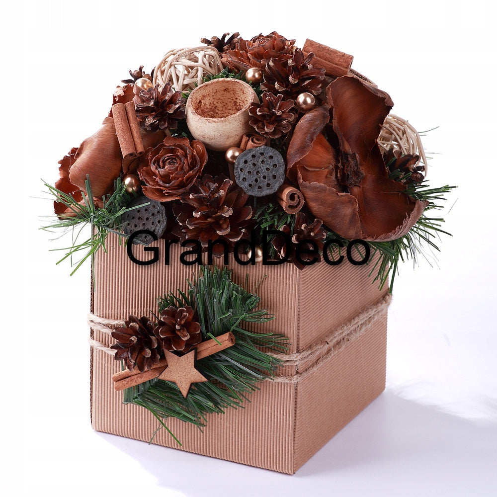 Cedar roses – natural decoration for reeds and crafts 24 pcs Packaging status original