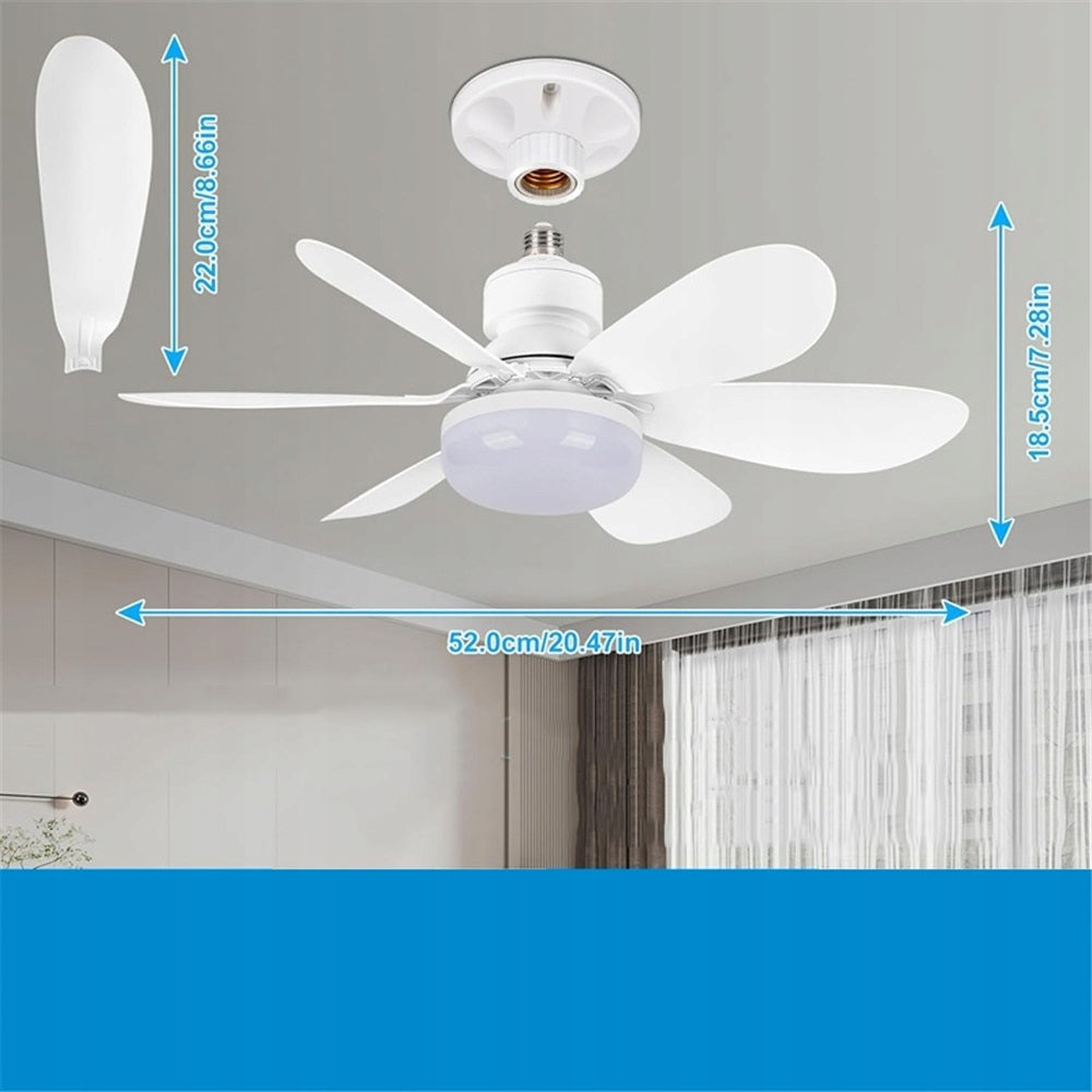Ceiling Lamp With Fan, 3 Speeds, Ceiling Fan With Light Packaging status original