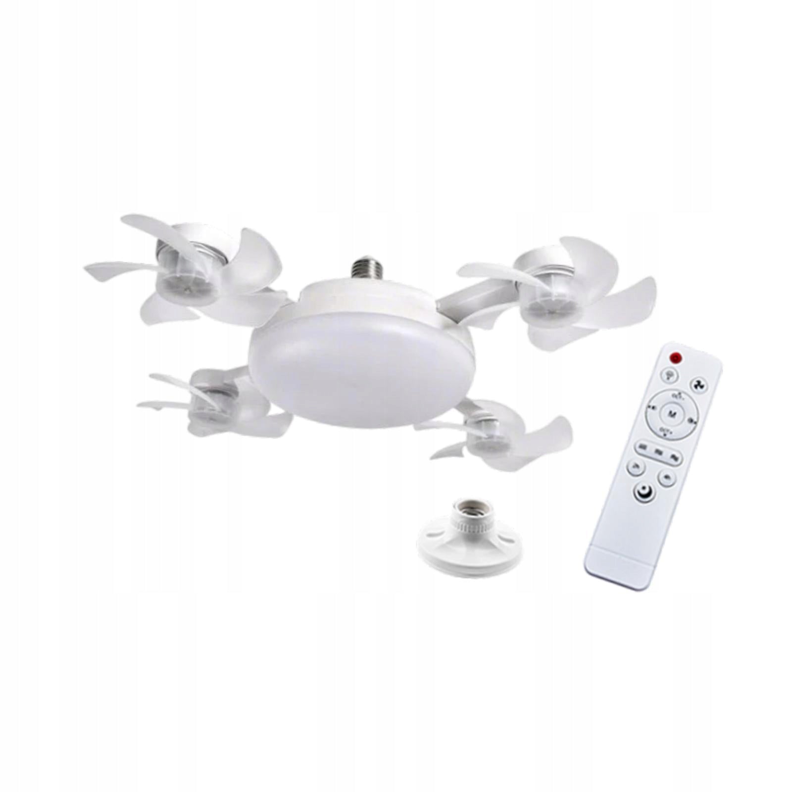 Ceiling Light Remote Control 3 Color Temperatures LED 4 Heads Fan 55cm Packaging status original