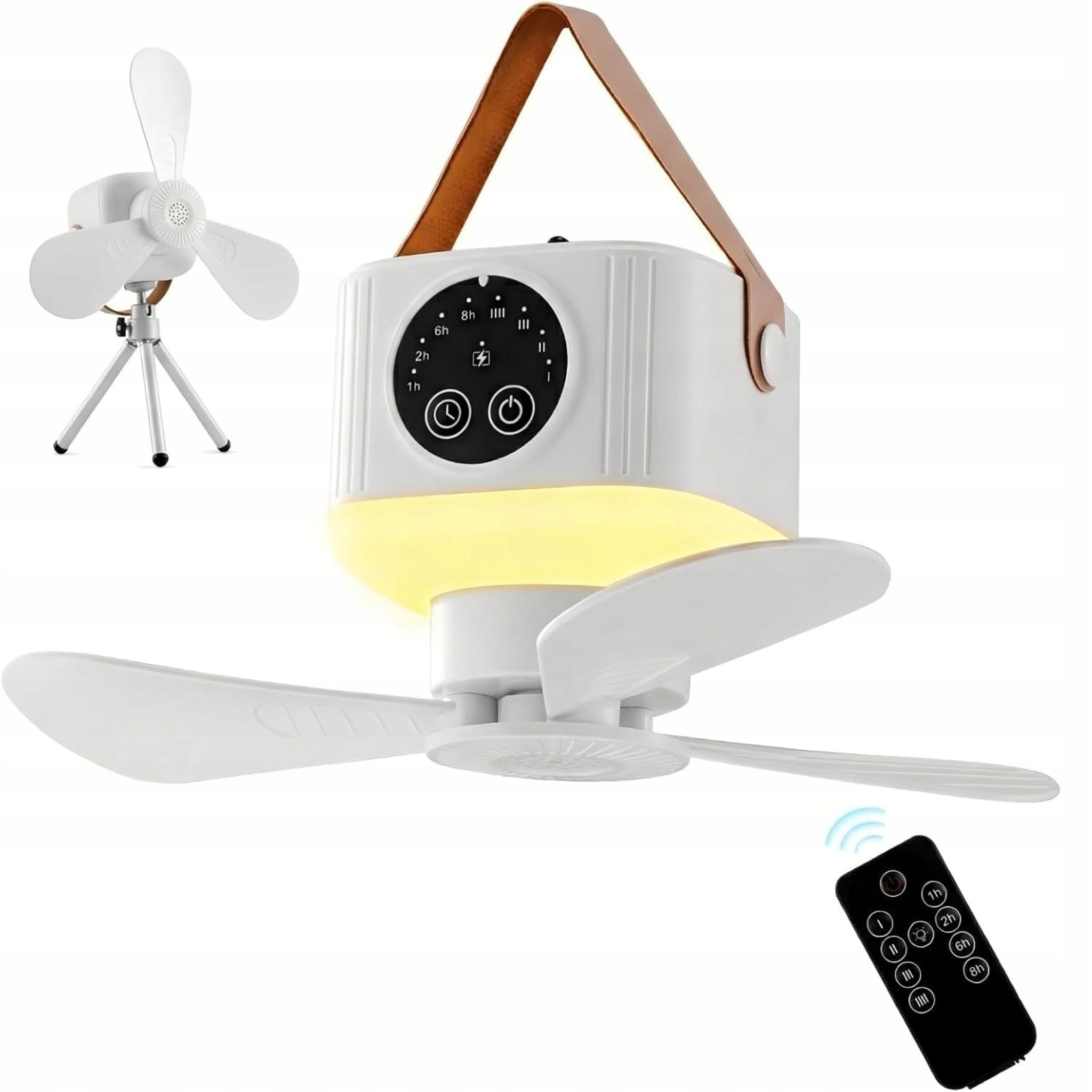 Ceiling Ventilator Portable Camping Fan 3600 mAh Battery Including Tripod