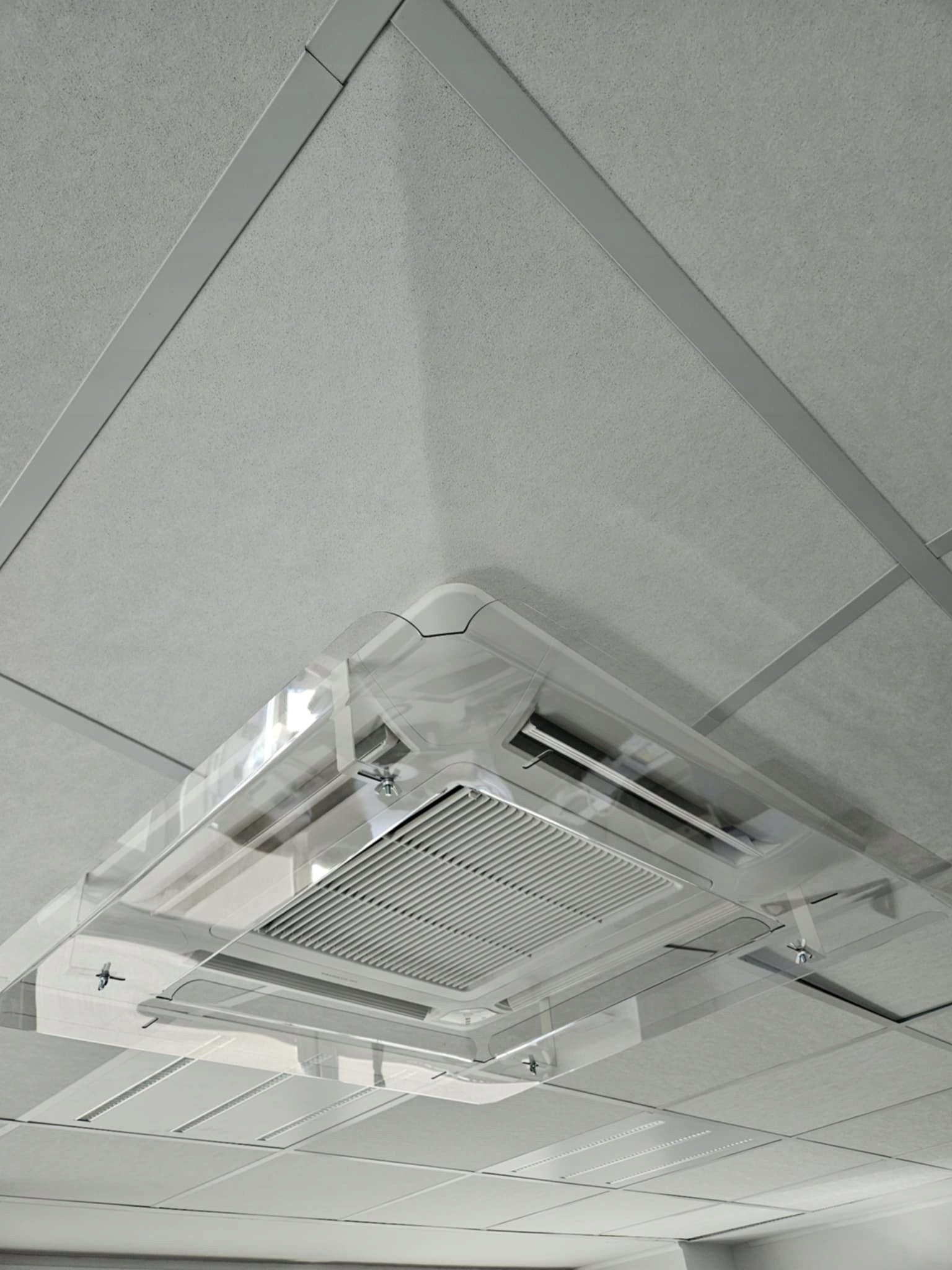 Ceiling air conditioning cover panel screen deflector DEFLEKON PLAFON 700 Control manual