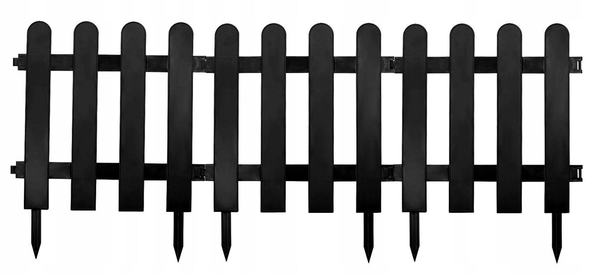 Cemetery Fence 10x Palisade Black Rim 3mPO10CZ