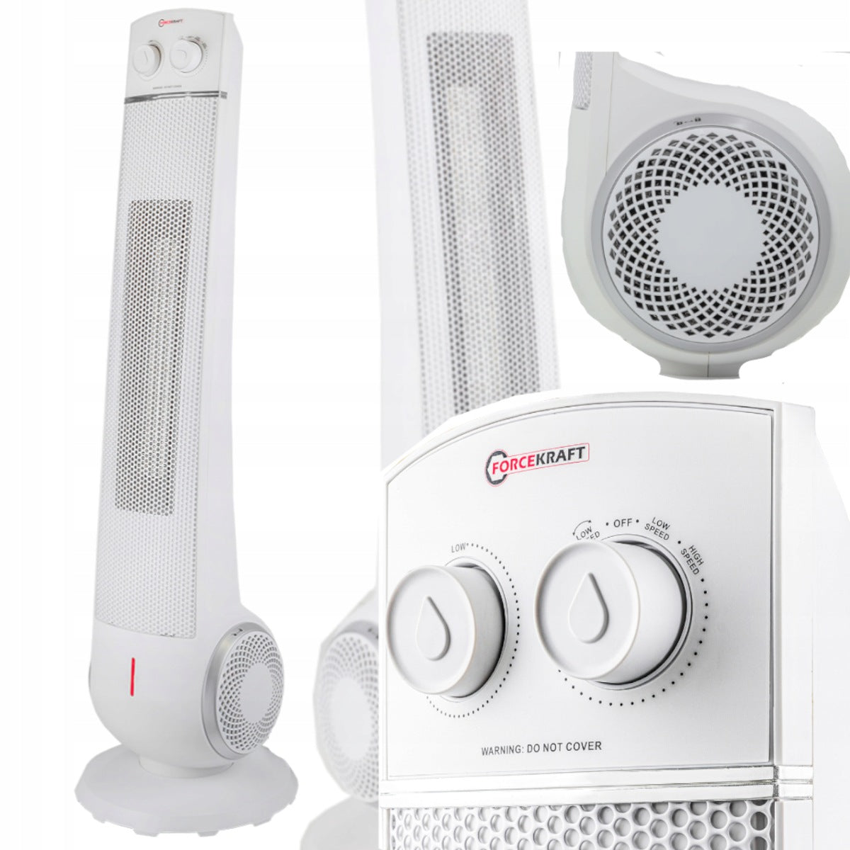 Ceramic Column Fan 2200 W Heater Thermostat
