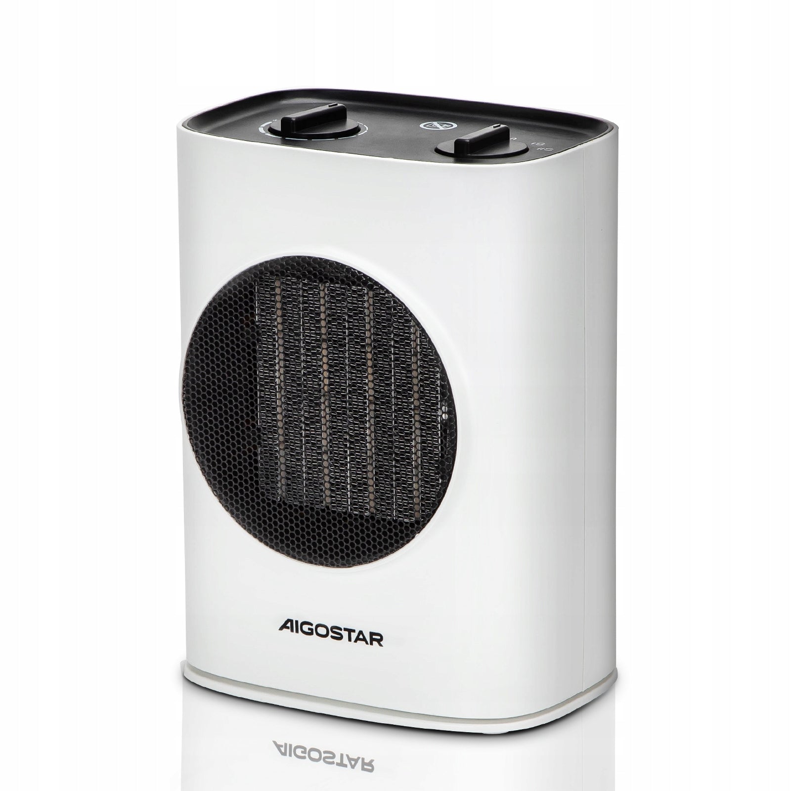 Ceramic Electric Heater Aigostar 1800W Quiet Portable White Packaging status original
