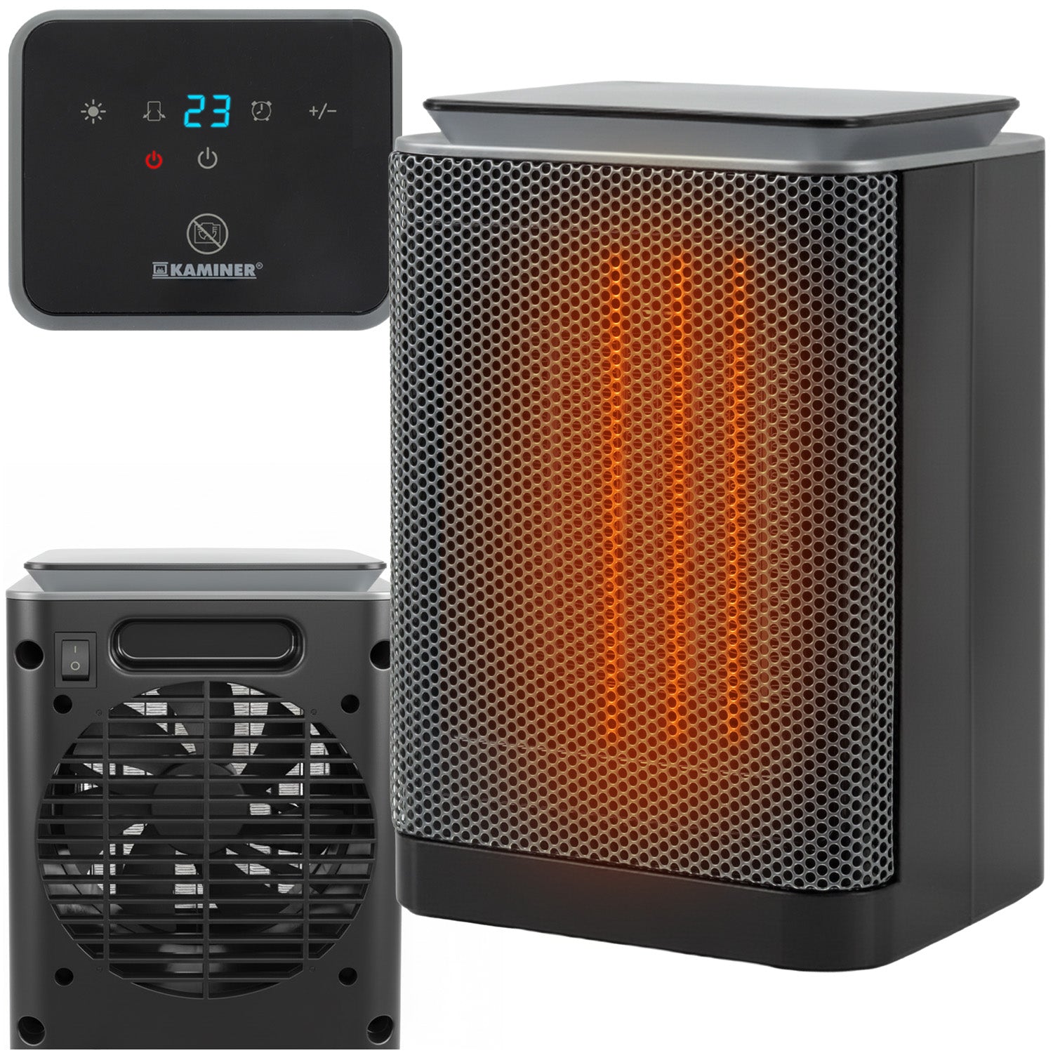Ceramic Electric Heater KAMINER PTC 1500W Energy Efficient Farelka