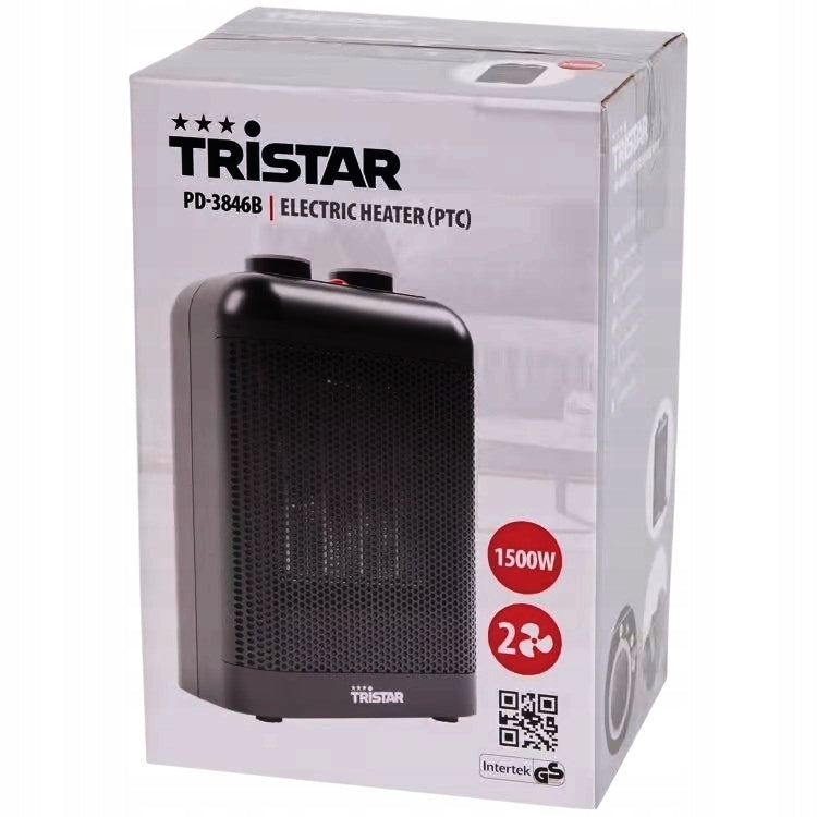 Ceramic Fan Heater Farelka 1500W TRISTAR PD-3846B Black