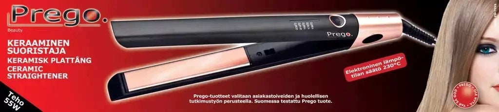 Ceramic Hair Straightener 150-230°C Movable Tiles 125x25 Cable 360° Packaging status original