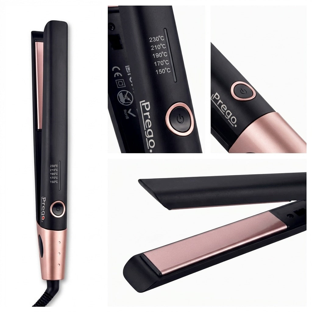 Ceramic Hair Straightener 150-230°C Movable Tiles 125x25 Cable 360°