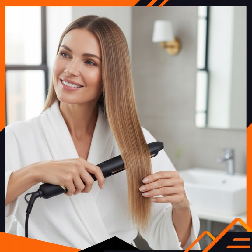 Ceramic Hair Straightener 2in1 Mole Hair Temperature Control Manufacturer code do kręcenia grubych krótkich włosów
