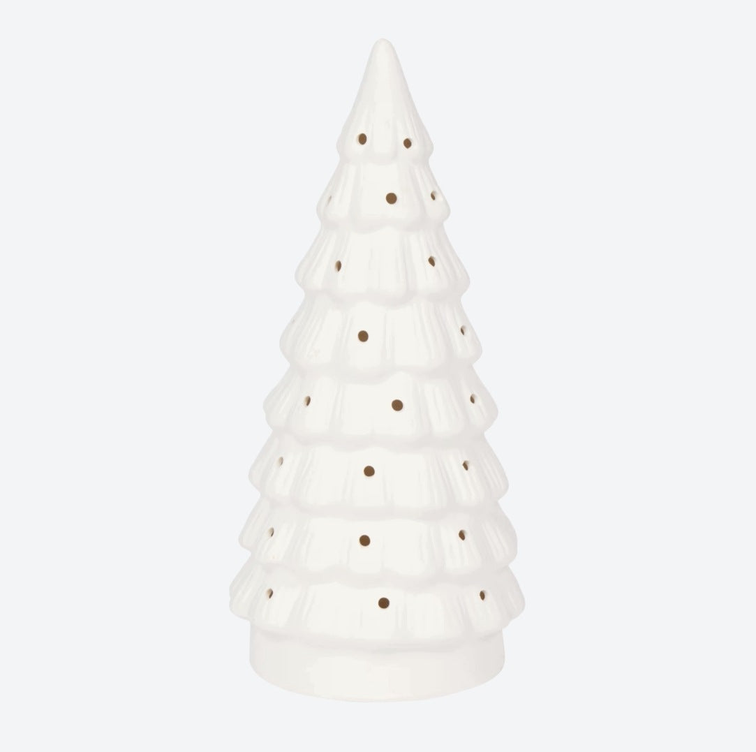 Ceramic LED Christmas Tree Glowing Christmas Ornament