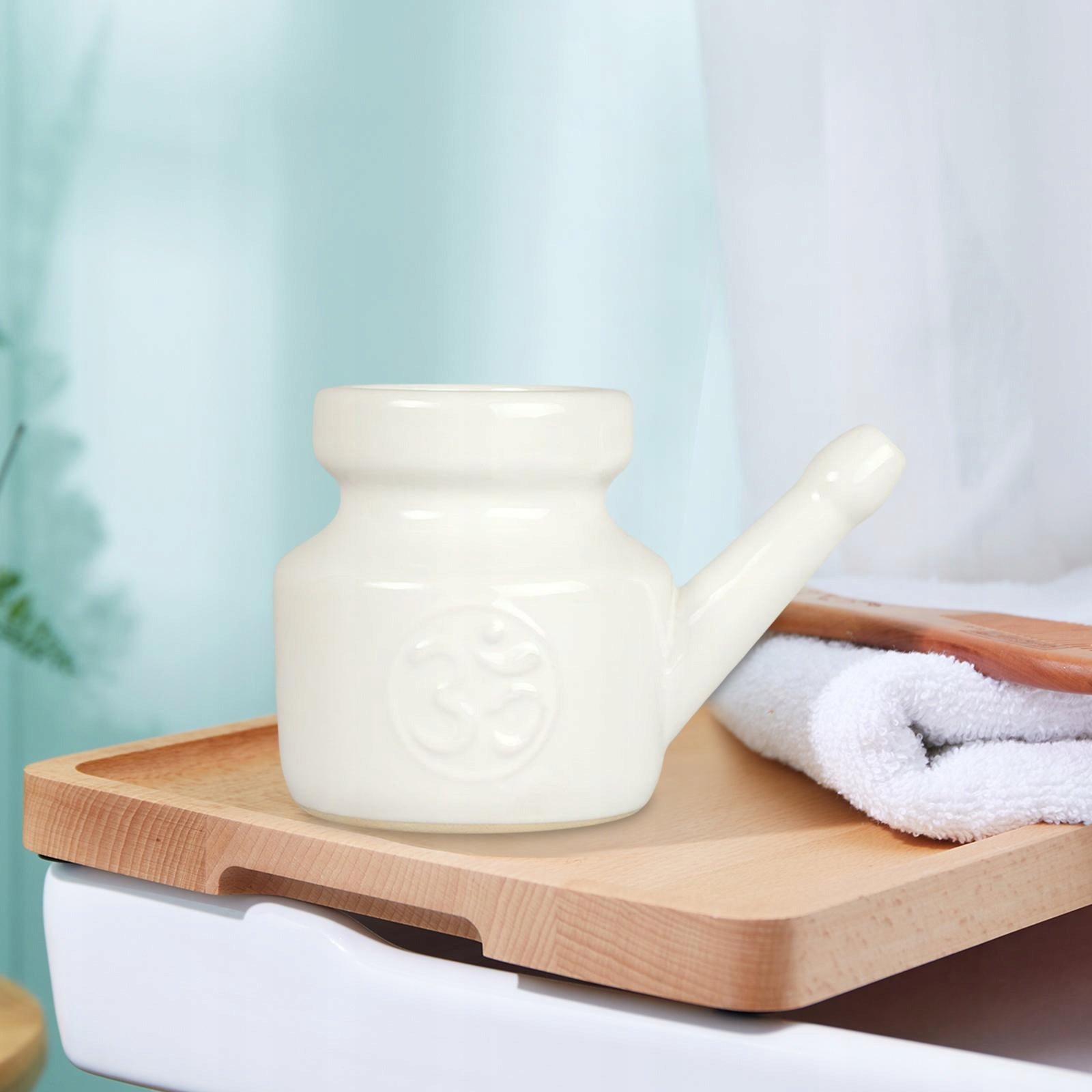 Ceramic Neti Nose Rinse Jug - White Manufacturer code 06375027339