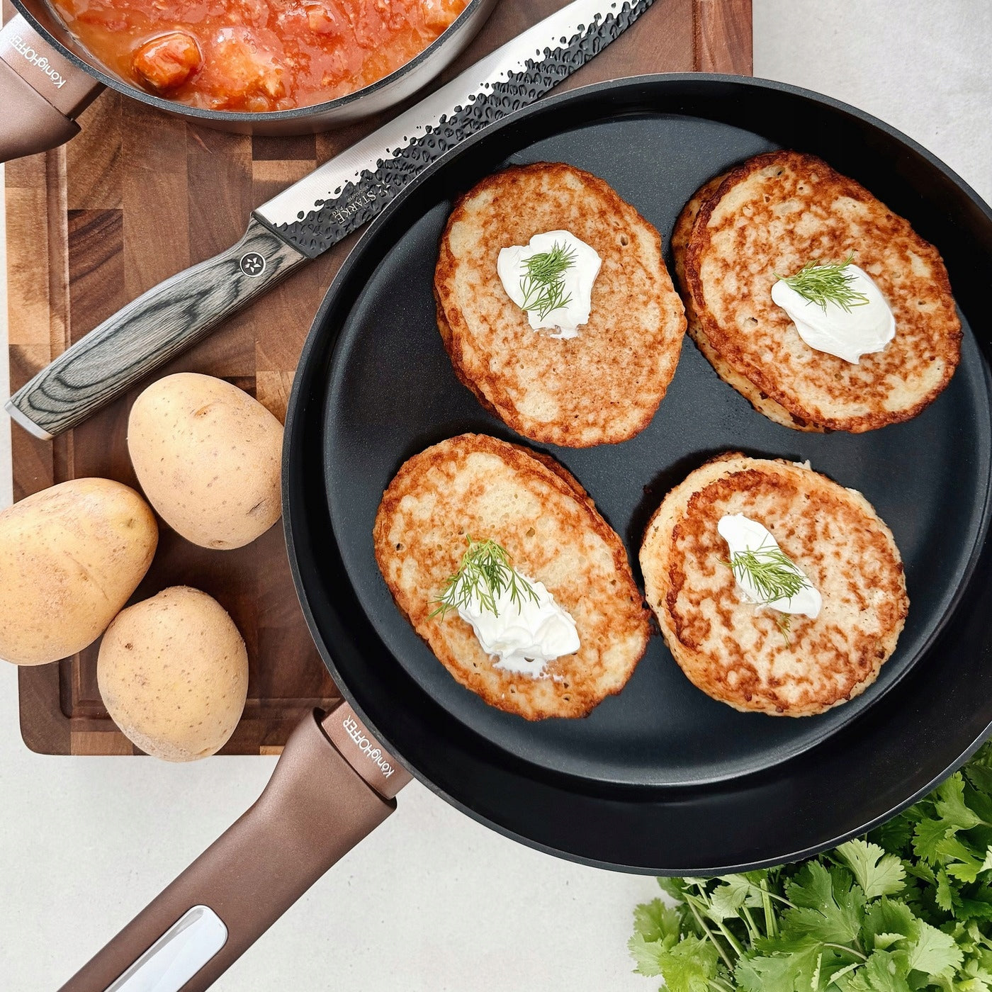 Ceramic PAN INDUCTION LARGE Non-stick Konighoffer Reno 28cm Brand Konighoffer