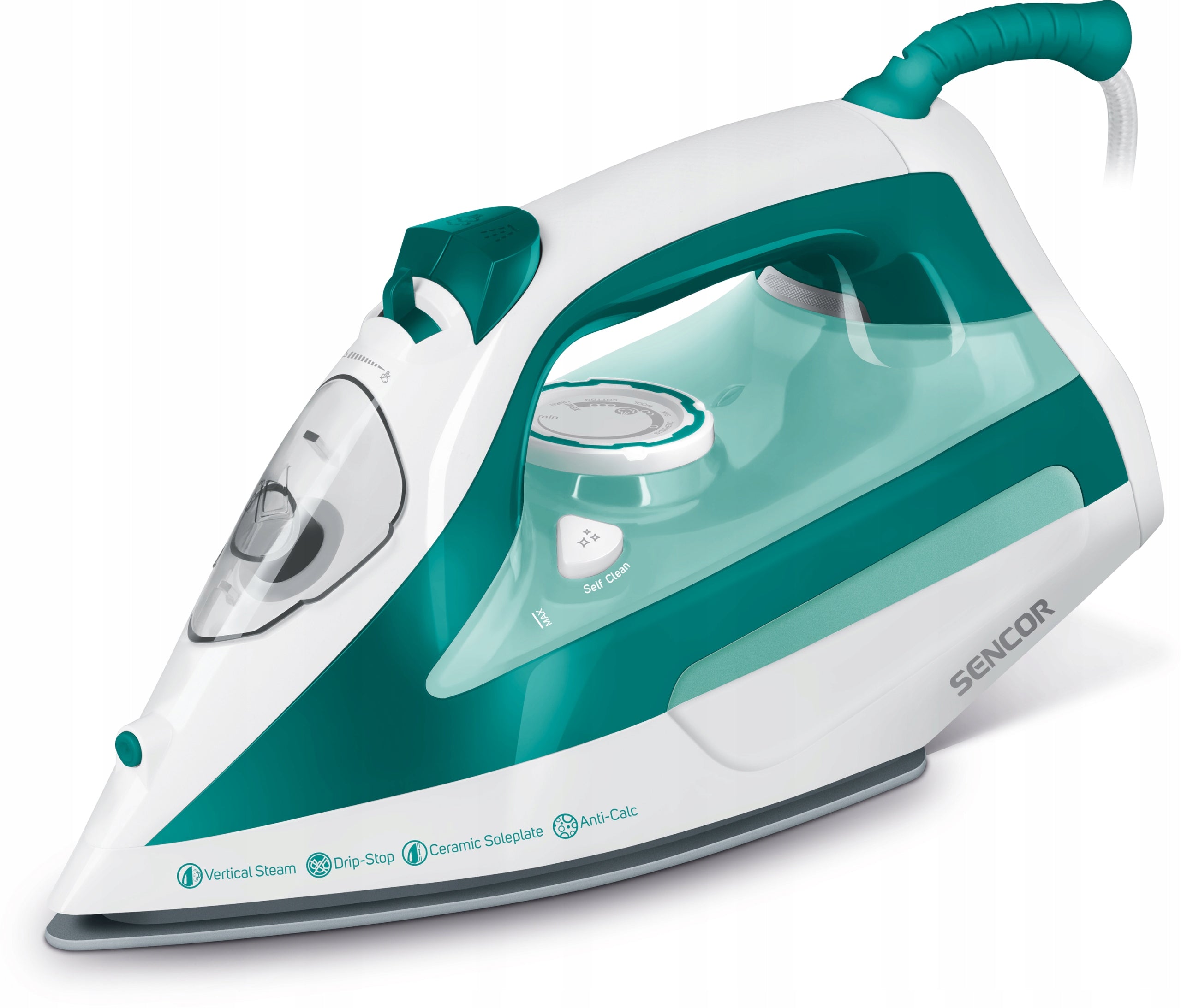 Ceramic Steam Iron Sencor SSI6100GR 2600W 470ml Self-Cleaning Steam Brand Sencor