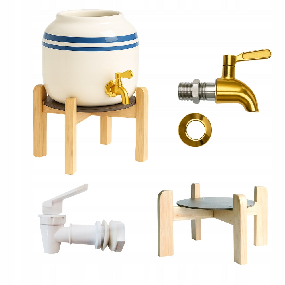 Ceramic Water Distributor CD-02 Blue Elite Set 1 Gold + Stand Packaging status original