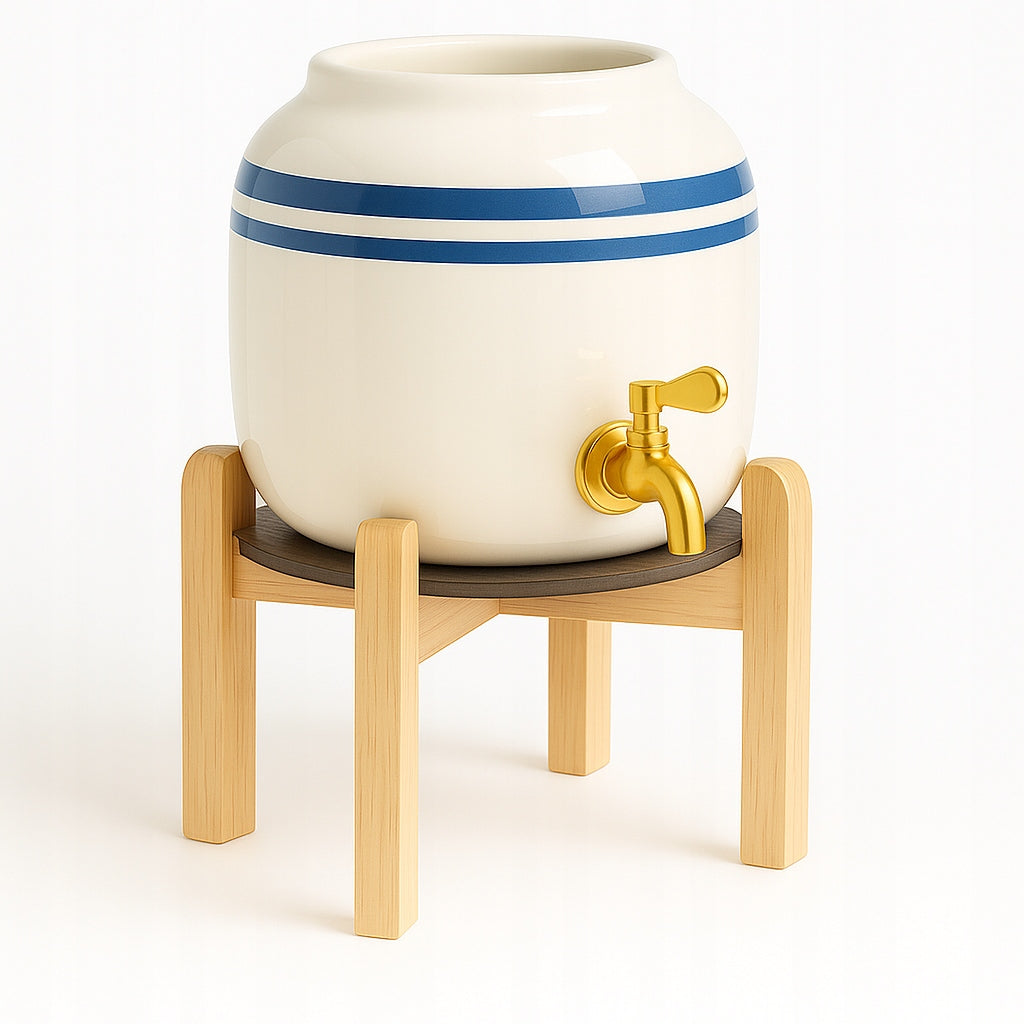 Ceramic Water Distributor CD-02 Blue Elite Set 1 Gold + Stand