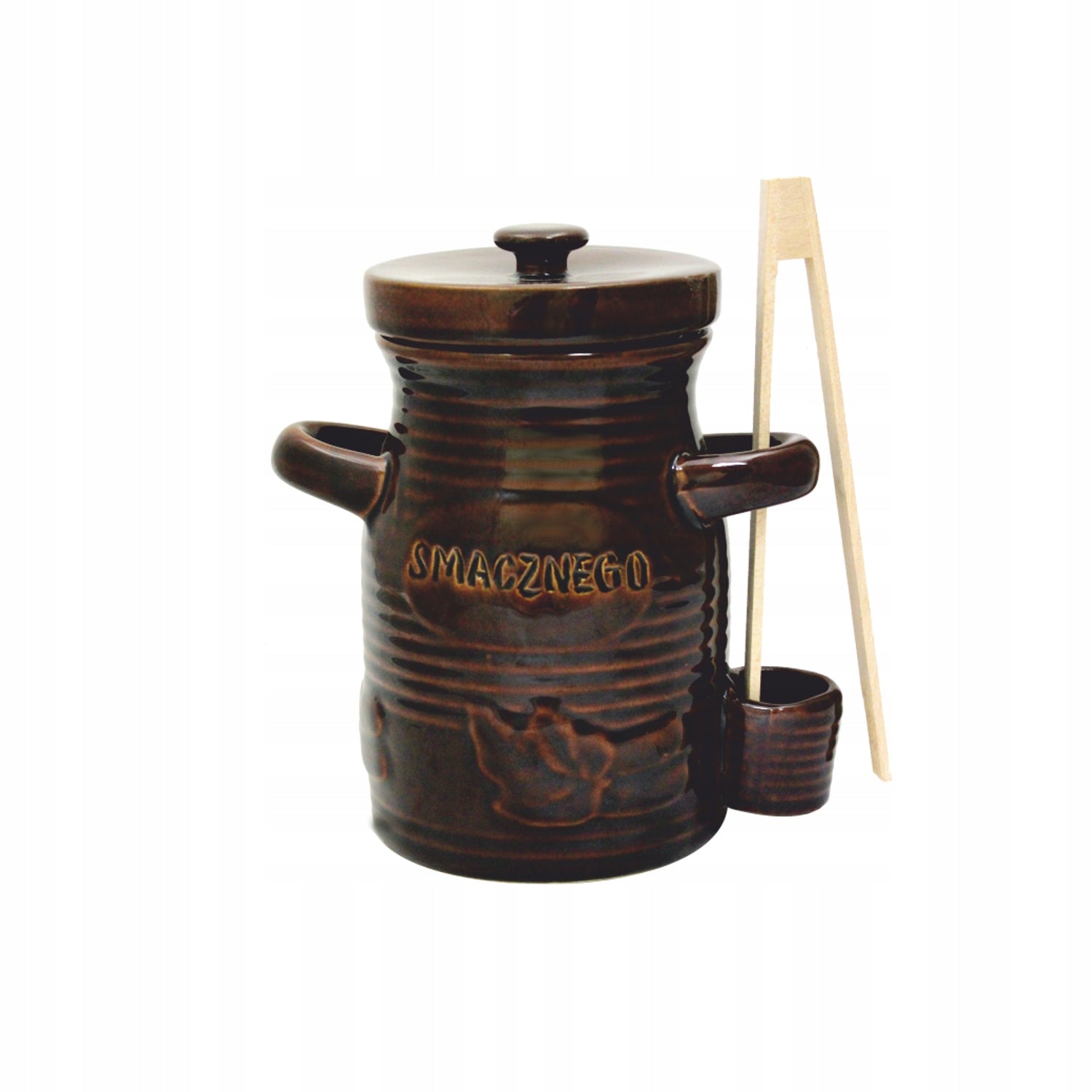 Ceramic container barrel for cucumbers silage with pliers 3,5l Packaging status original