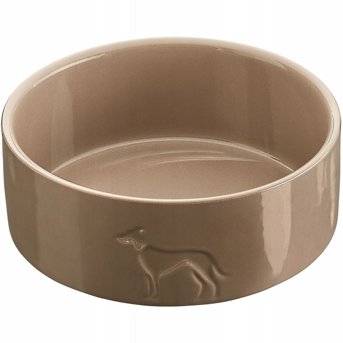 Ceramic dog bowl Osby Glazed beige Hunter - Size: 1100ml
