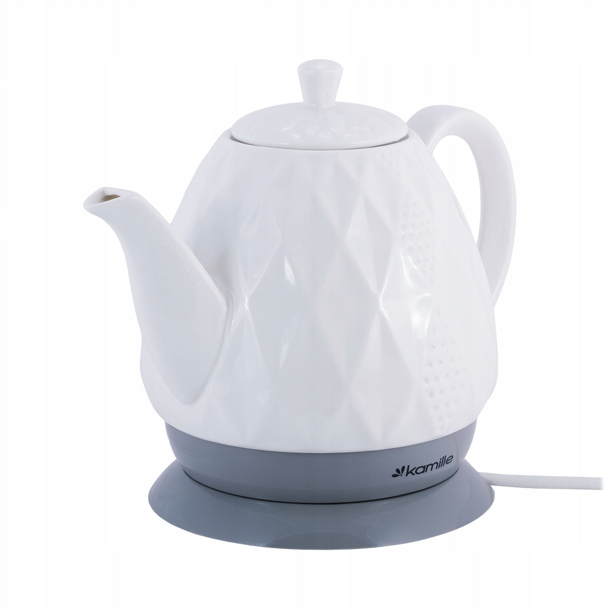 Ceramic electric kettle Kamille 1727 1200 W 1,5L white Manufacturer code 1727