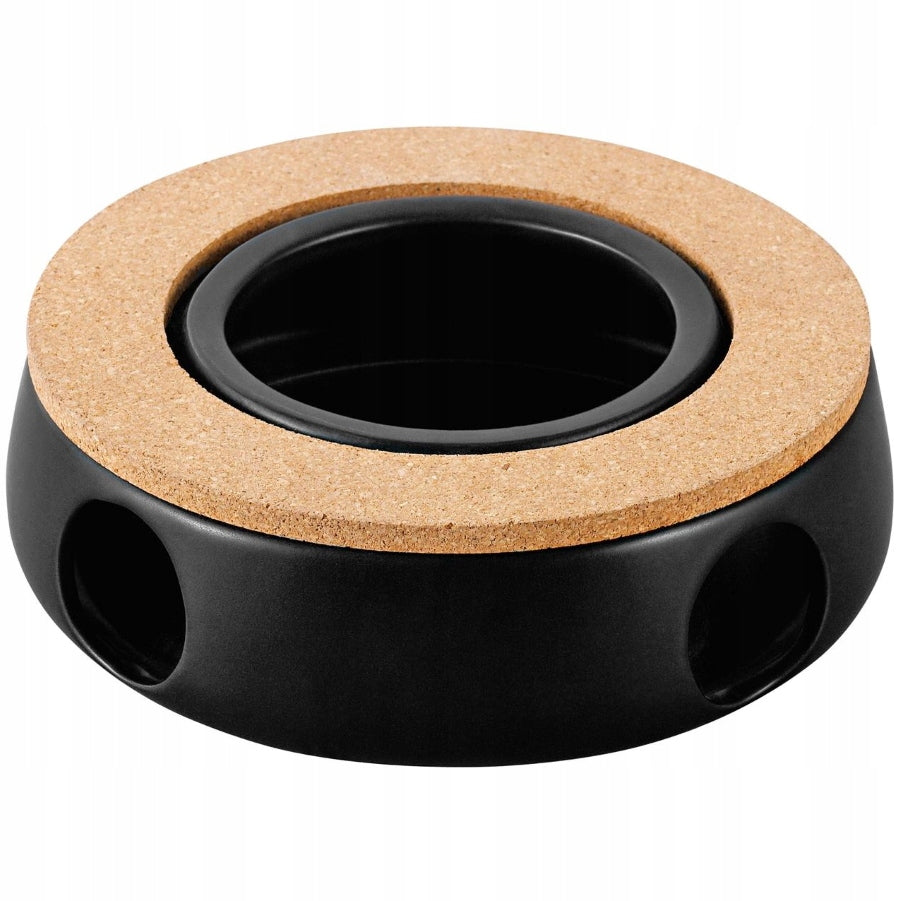 Ceramic heater with stopper FLORINA Adria 15x15x5 cm TEALIGHT BLACK Manufacturer code 659007