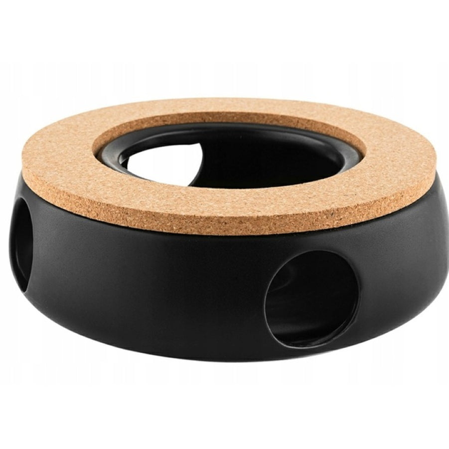 Ceramic heater with stopper FLORINA Adria 15x15x5 cm TEALIGHT BLACK Packaging status original