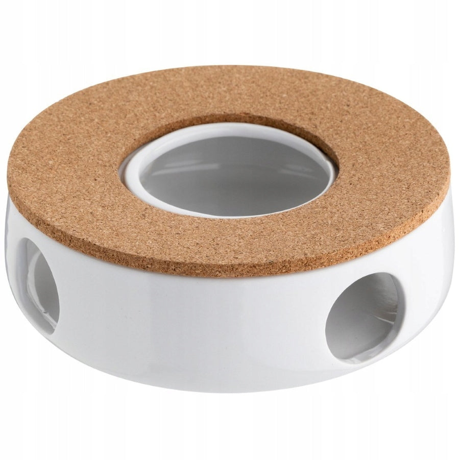 Ceramic heater with stopper FLORINA Adria 15x15x5 cm TEALIGHT WHITE Manufacturer code 2P0078