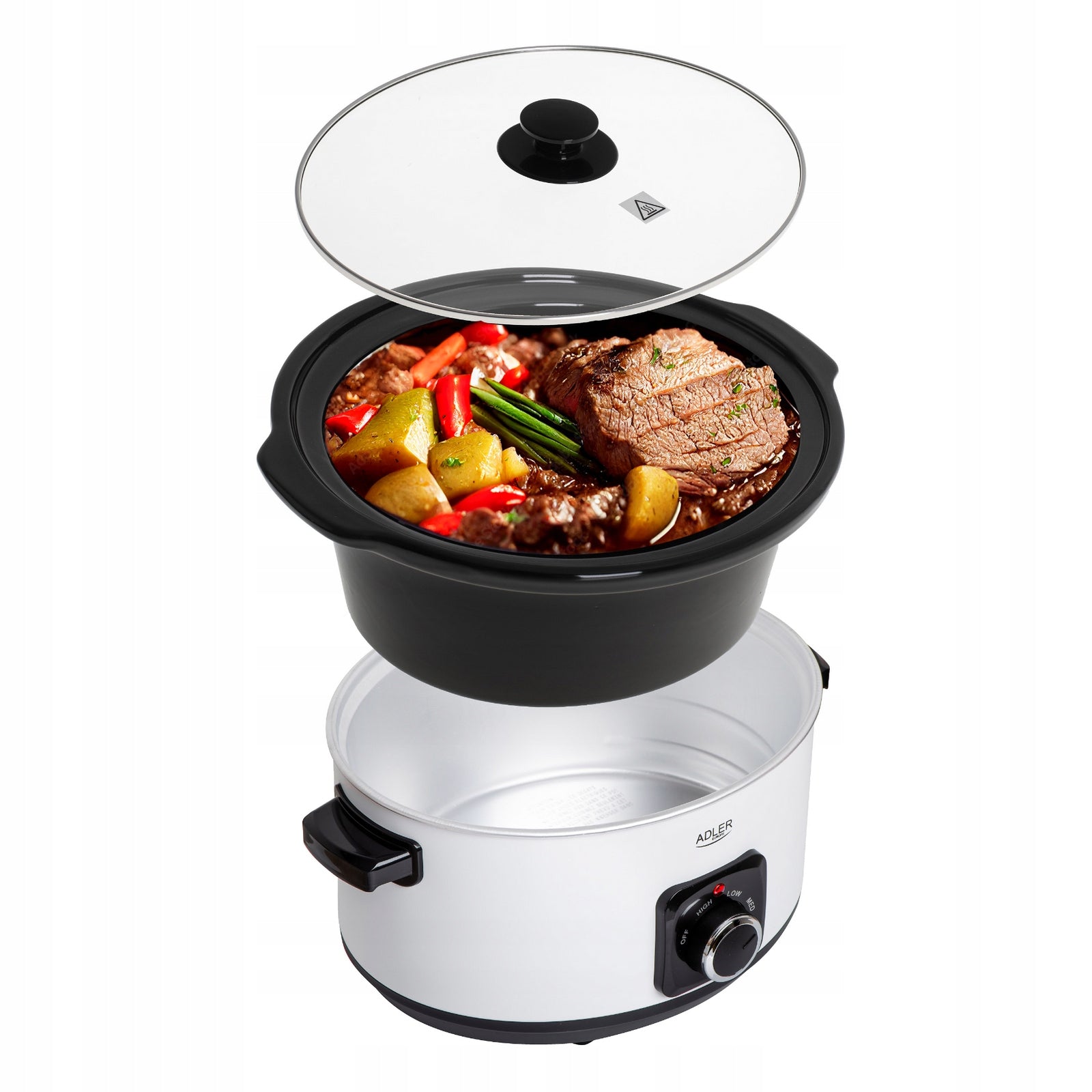 Ceramic slow cooker 3 power levels ADLER AD6413 5,8L 290 W