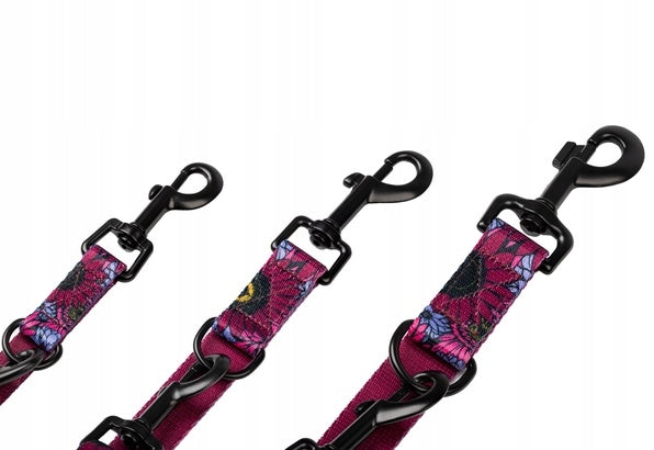 Chaba Strong Adjustable Lanyard for Dog | LAKOTA Pattern | Retractable Pattern FLOWERS Brand Chaba