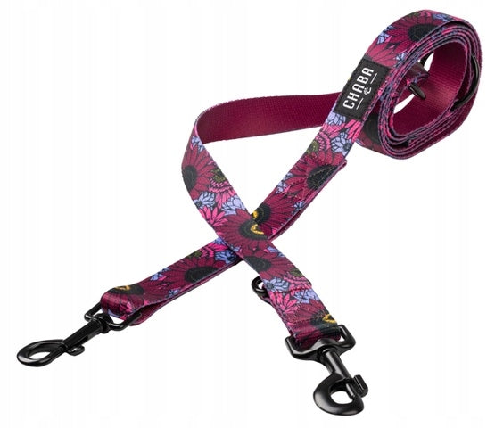 Chaba Strong Adjustable Lanyard for Dog | LAKOTA Pattern | Retractable Pattern FLOWERS