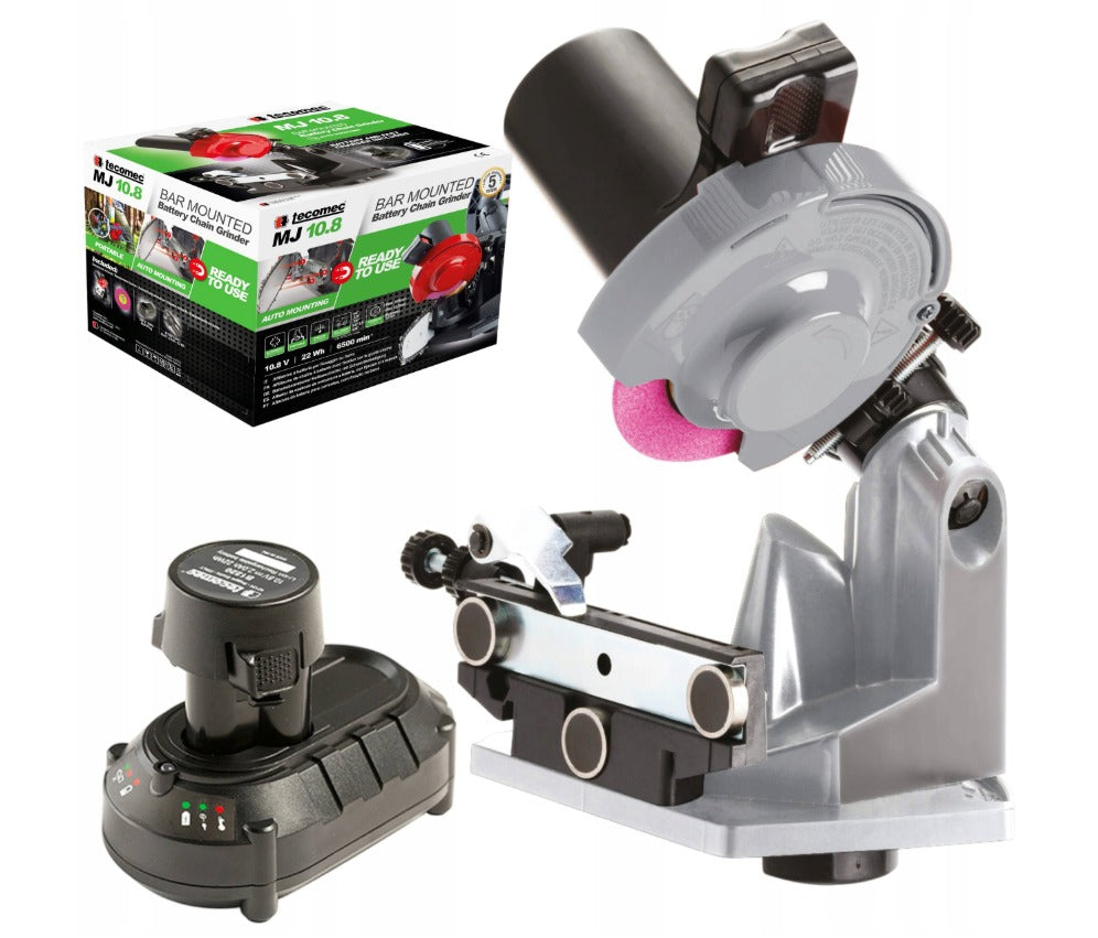 Chain Sharpener Tecomec MICROJolly – attached to the guide - 10,8 V