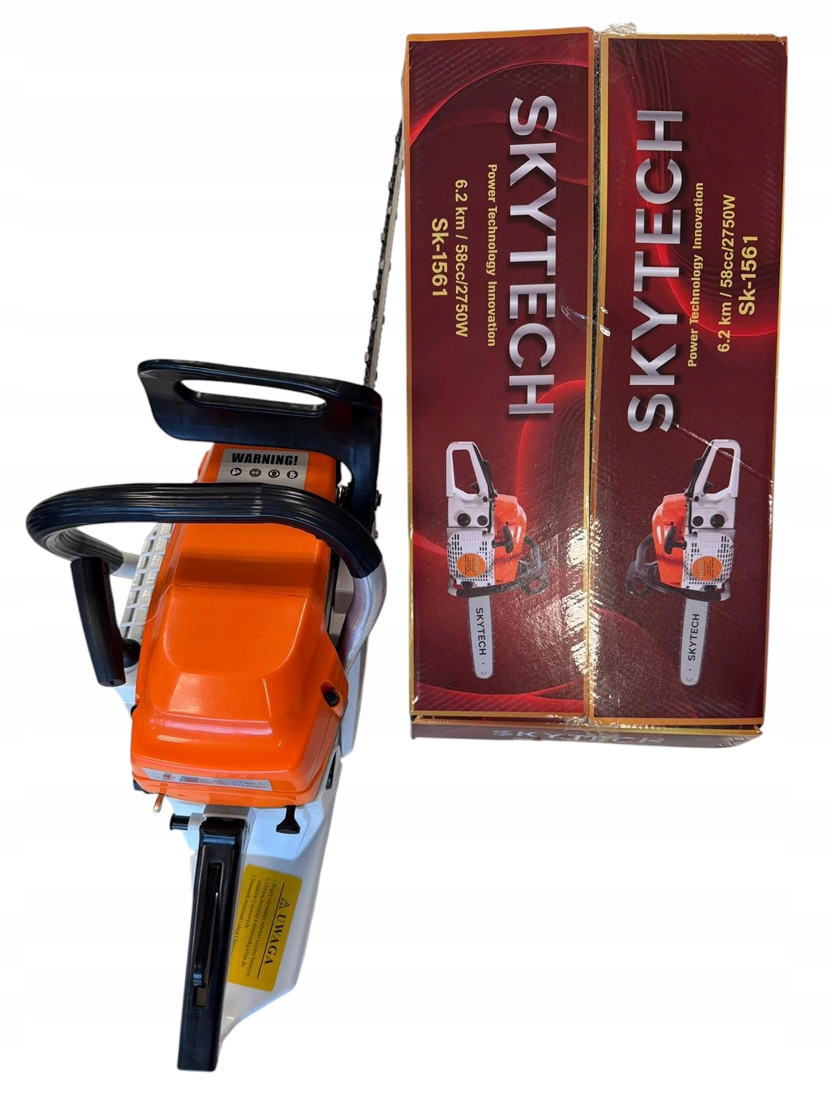 Chainsaw 58 cc / 2750 W (6,2 HP) Customs tariff code 84678100