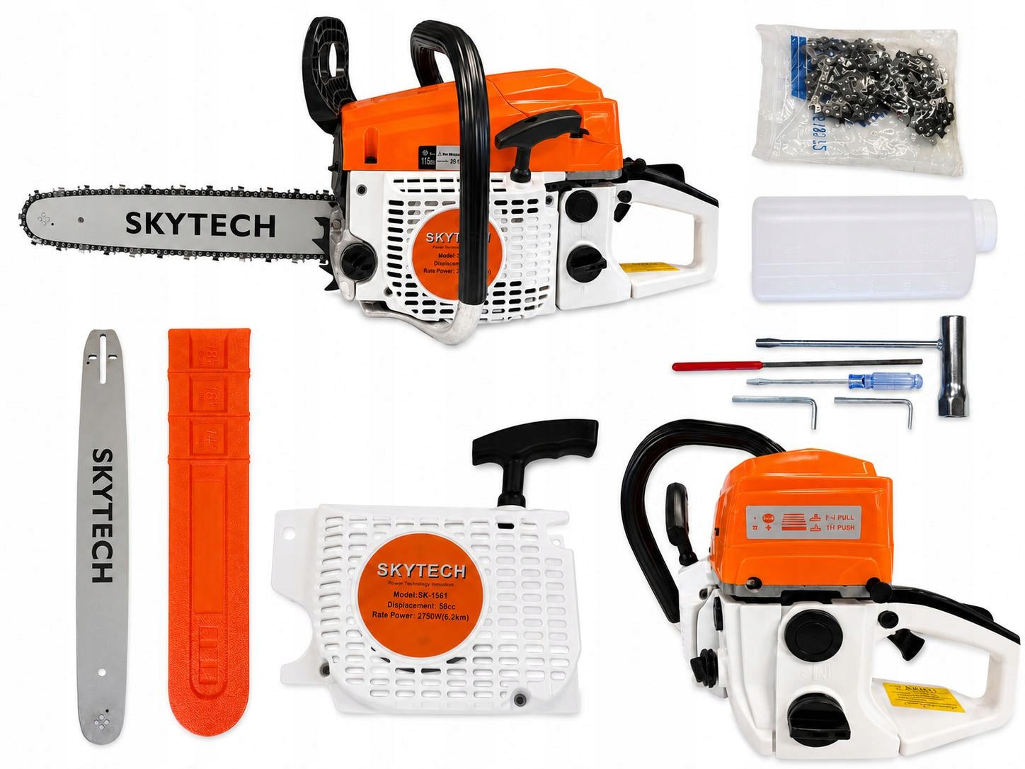 Chainsaw 58 cc / 2750 W (6,2 HP) Manufacturer code SK 1561