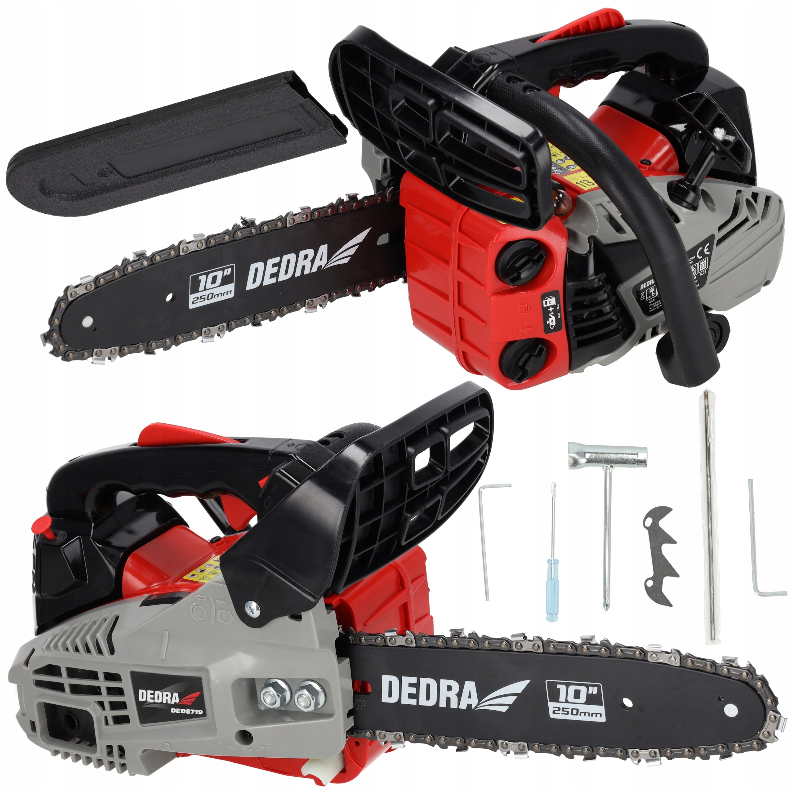 Chainsaw DEDRA 10" 25cm 1kW 25,4 cm³ Branch DED8719