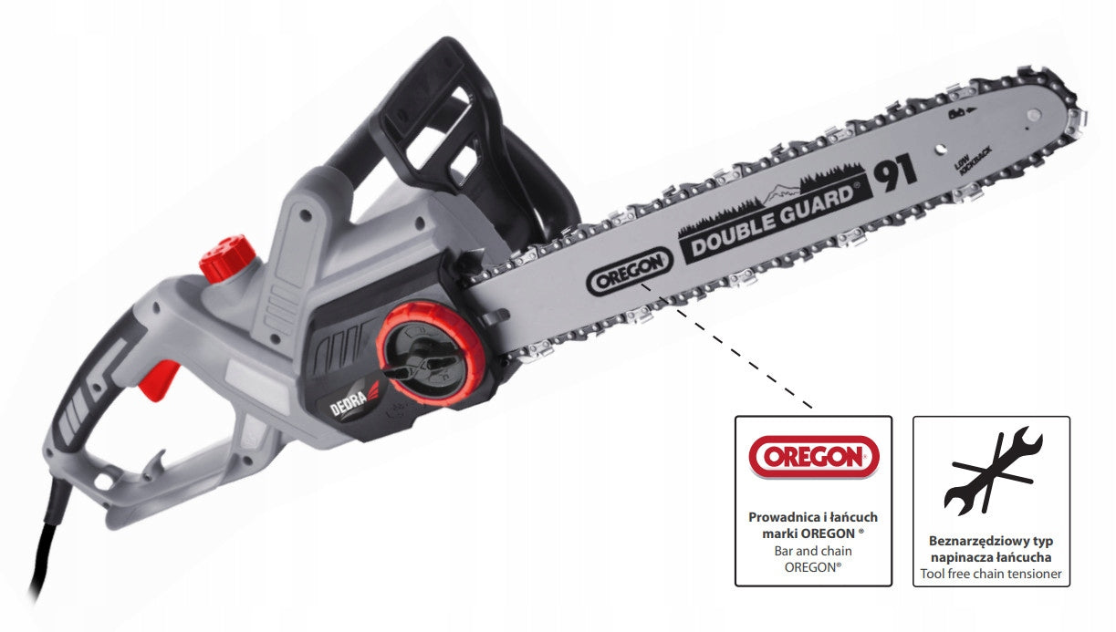 Chainsaw Electric Saw Dedra DED8702 2400W 40cm 16" SDS Brand Dedra