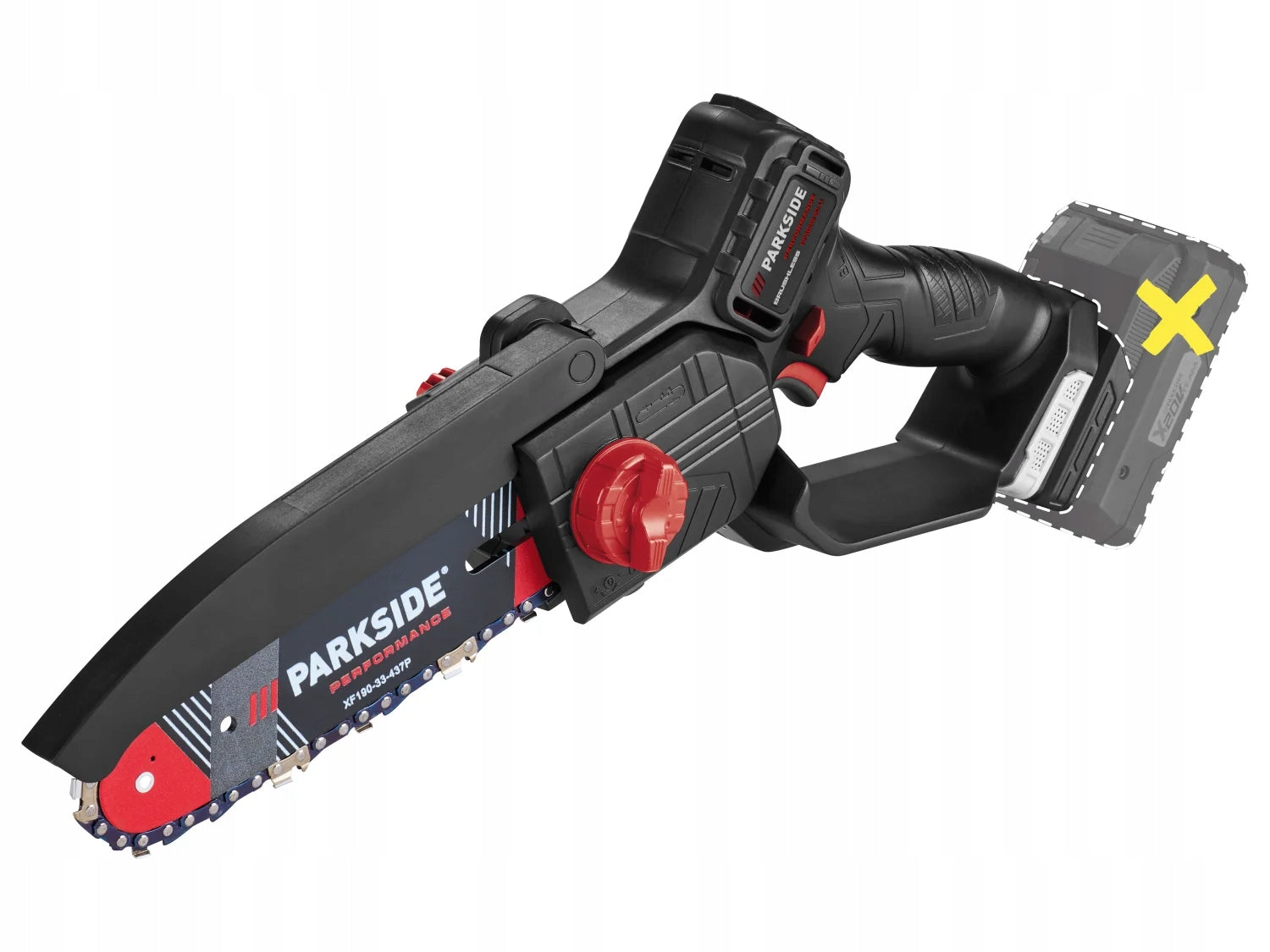 Chainsaw Parkside Cordless 20 V Performance PPAGHS 20LI A1 Brand Parkside