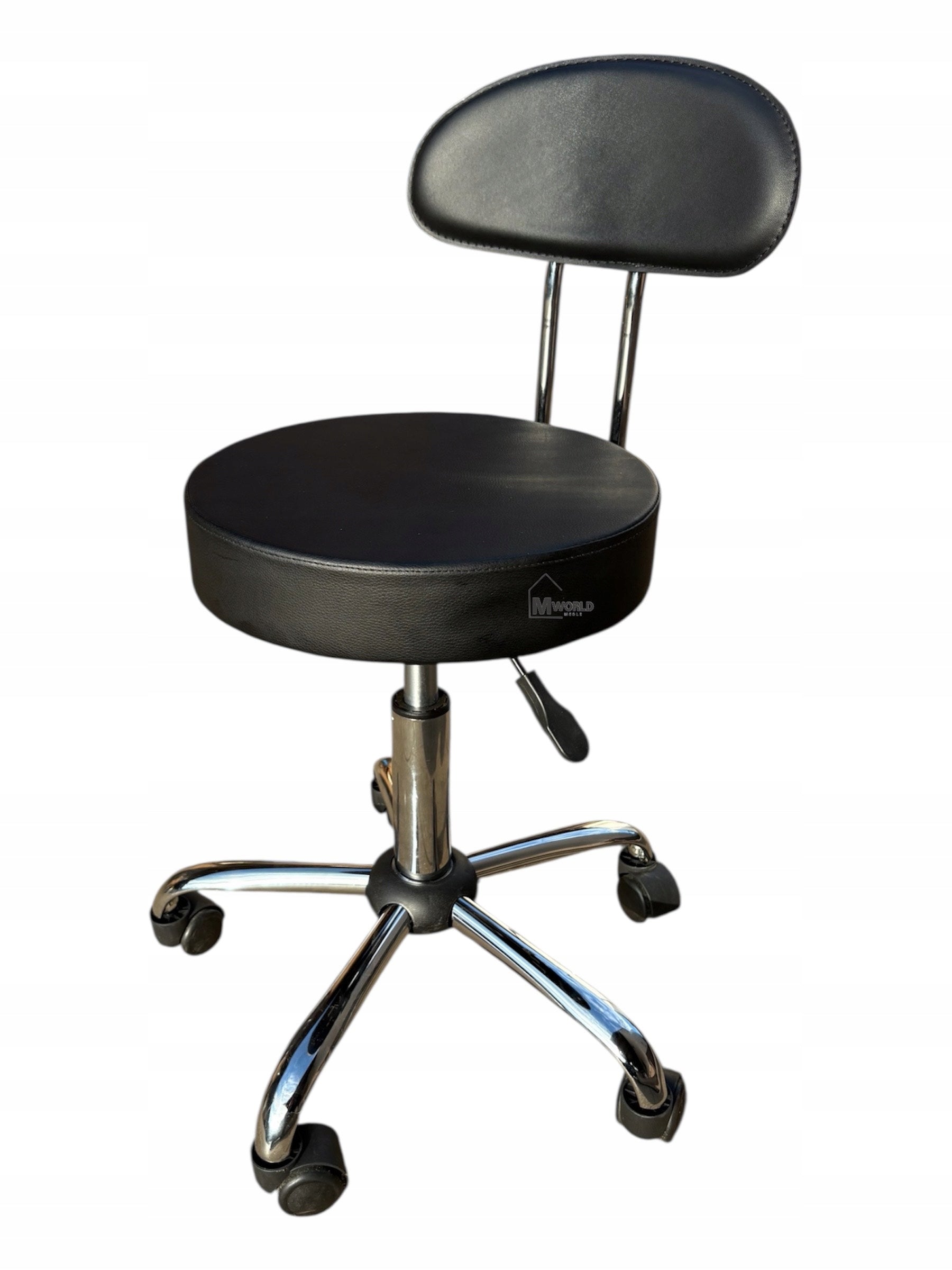 Chair Stool Cosmetic Backrest Makeup Rotating Wheels